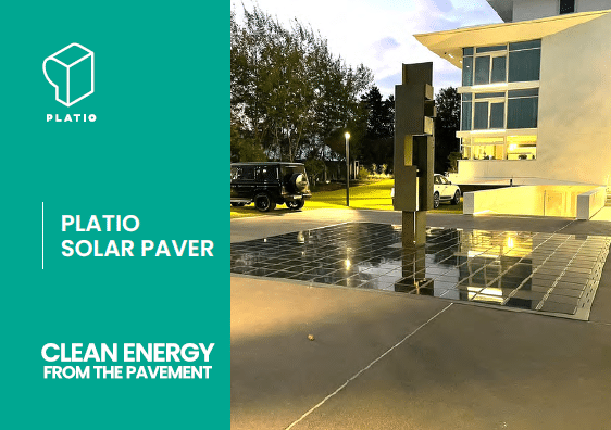 PLATIO home PV system solar paver, solar pavement